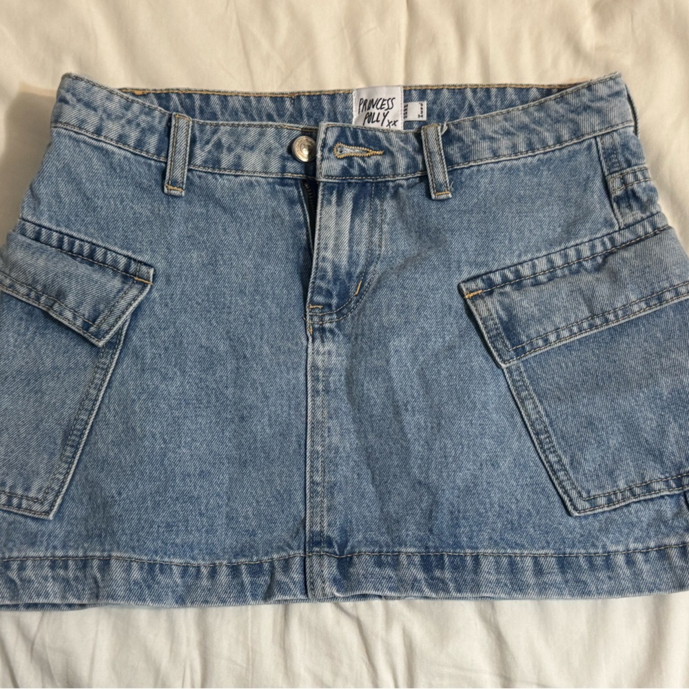Light Blue Denim Skirt